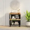 Image de vidaXL Armoire latérale 60x33x75 cm bois massif de récupération