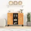 Image de vidaXL Buffet avec 2 portes 90x33x75 cm bois massif d'acacia