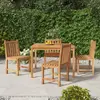 Image de vidaXL Ensemble à manger de jardin 5pcs Bois de teck massif