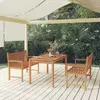 Image de vidaXL Ensemble à manger de jardin 3 pcs Bois de teck massif