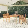 Image de vidaXL Ensemble à manger de jardin 4 pcs Bois de teck massif