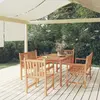Image de vidaXL Ensemble à manger de jardin 5pcs Bois de teck massif