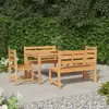 Image de vidaXL Ensemble à manger de jardin 5pcs Bois de teck massif