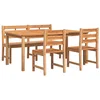 Image de vidaXL Ensemble à manger de jardin 4 pcs Bois de teck massif