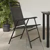 Image de vidaXL Chaises de jardin pliables lot de 4 en acier et textilène