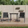Image de vidaXL Chaises de jardin avec coussins lot de 2 noir 56x59x84 cm rotin