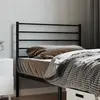 Image de vidaXL Tête de lit de remplacement métal noir 100 cm