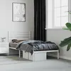 Image de vidaXL Cadre de lit métal sans matelas avec tête de lit blanc 90x190cm