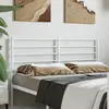Image de vidaXL Tête de lit de remplacement métal blanc 120 cm