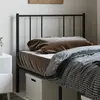 Image de vidaXL Tête de lit de remplacement métal noir 80 cm