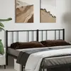 Image de vidaXL Tête de lit de remplacement métal noir 200 cm