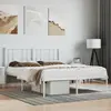 Image de vidaXL Cadre de lit métal sans matelas et tête de lit blanc 120x200 cm