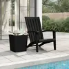 Image de vidaXL Chaise de jardin Adirondack noir polypropylène