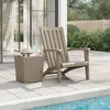 Image de vidaXL Chaise de jardin Adirondack marron clair polypropylène