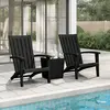 Image de vidaXL Chaises de jardin Adirondack lot de 2 noir polypropylène