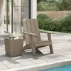 Image de vidaXL Chaise de jardin Adirondack marron clair 75x88,5x89,5 cm PP