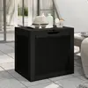 Image de vidaXL Boîte de stockage de jardin noir 55,5x43x53 cm polypropylène