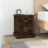 Image de vidaXL Tables de chevet 2 pcs chêne fumé 39x39x47,5 cm bois ingénierie