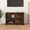 Image de vidaXL Meuble TV chêne fumé 73x35,5x47,5 cm bois d'ingénierie