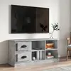 Image de vidaXL Meuble TV gris béton 102x35,5x47,5 cm bois d'ingénierie