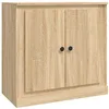 Image de vidaXL Dressoir 70x35,5x67,5 cm bewerkt hout sonoma eikenkleurig