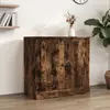 Image de vidaXL Buffet chêne fumé 70x35,5x67,5 cm bois d'ingénierie