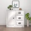 Image de vidaXL Buffet blanc 70x35,5x67,5 cm bois d'ingénierie