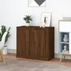 Image de vidaXL Buffets 2 pcs chêne marron 37,5x35,5x67,5 cm bois d'ingénierie
