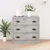 Image de vidaXL Buffet gris béton 70x35,5x67,5 cm bois d'ingénierie