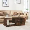 Image de vidaXL Table basse Chêne fumé 90x50x35 cm Bois d'ingénierie