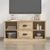 Image de vidaXL Meuble TV chêne sonoma 99,5x35,5x48 cm bois d'ingénierie