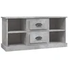 Image de vidaXL Meuble TV gris béton 99,5x35,5x48 cm bois d'ingénierie