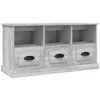 Image de vidaXL Tv-meubel 100x35x50 cm bewerkt hout grijs sonoma eikenkleurig