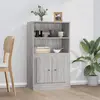 Image de vidaXL Buffet haut sonoma gris 60x35,5x103,5 cm bois d'ingénierie