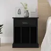 Image de vidaXL Table de chevet noir 43x36x50 cm