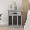 Image de vidaXL Table de chevet gris béton 43x36x50 cm