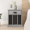 Image de vidaXL Table de chevet sonoma gris 43x36x50 cm