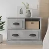 Image de vidaXL Table de chevet gris béton 60x39x45 cm