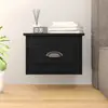 Image de vidaXL Table de chevet murale noir 41,5x36x28 cm