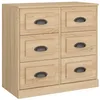 Image de vidaXL Buffet chêne sonoma 70x35,5x67,5 cm bois d'ingénierie
