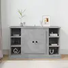 Image de vidaXL Buffet Gris béton 100x35,5x60 cm Bois d'ingénierie