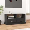 Image de vidaXL Meuble TV noir 93x35,5x45 cm bois d'ingénierie