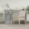 Image de vidaXL Bureau avec tiroir sonoma gris 115x50x75 cm bois d'ingénierie