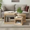 Image de vidaXL Tables basses 3 pcs chêne sonoma bois d'ingénierie