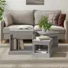 Image de vidaXL Tables basses 3 pcs sonoma gris bois d'ingénierie
