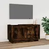 Image de vidaXL Meuble TV chêne fumé 80x35x45 cm bois d'ingénierie