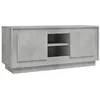 Image de vidaXL Meuble TV gris béton 102x35x45 cm bois d'ingénierie