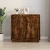 Image de vidaXL Buffet chêne fumé 80x34x75 cm bois d'ingénierie