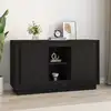 Image de vidaXL Buffet Noir 102x35x60 cm bois d'ingénierie