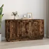 Image de vidaXL Buffet chêne fumé 102x35x55 cm bois d'ingénierie